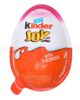 Kinder Joy Chocolate Egg For Kid Girl 20g x 192 pcs/carton