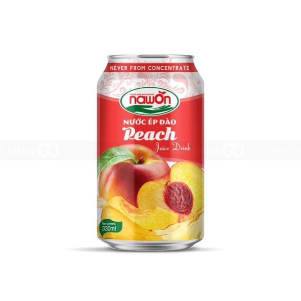 Nawon Peach 30% Fruit Juice Drink 330ml x 24 cans
